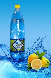 Напиток безалкогольный «Голубой Ключ с ароматом лимона» сильногазированный 1,5л