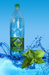 Напиток безалкогольный «Голубой Ключ с ароматом мяты» сильногазированный 1,5л